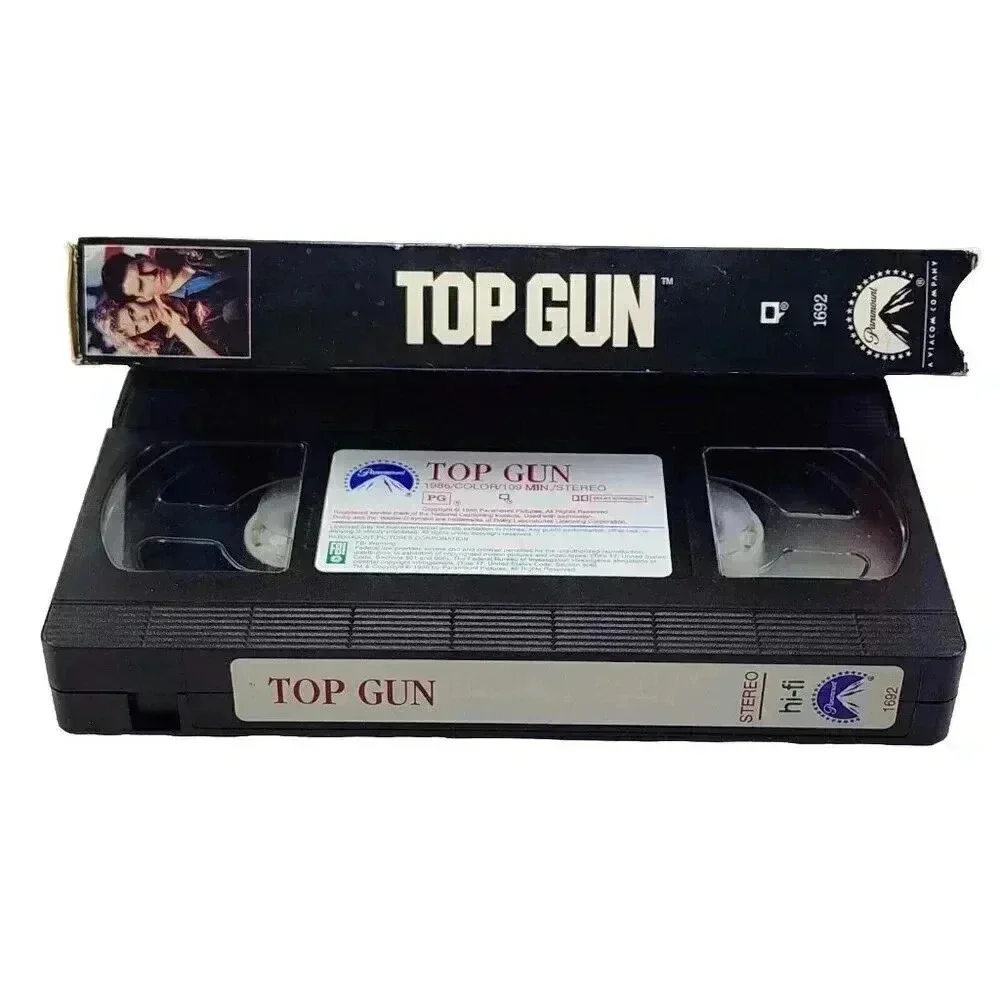 Top Gun (VHS Movie, 1996) Tested. In Sleeve. Starring Tom Cruise
